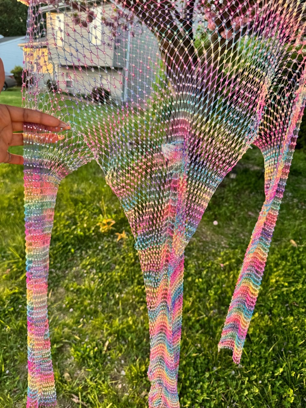 Rainbow Studded Bathing Suit Coverup!